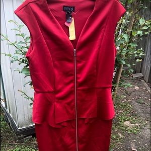 SOLD Red dress from office to dinner